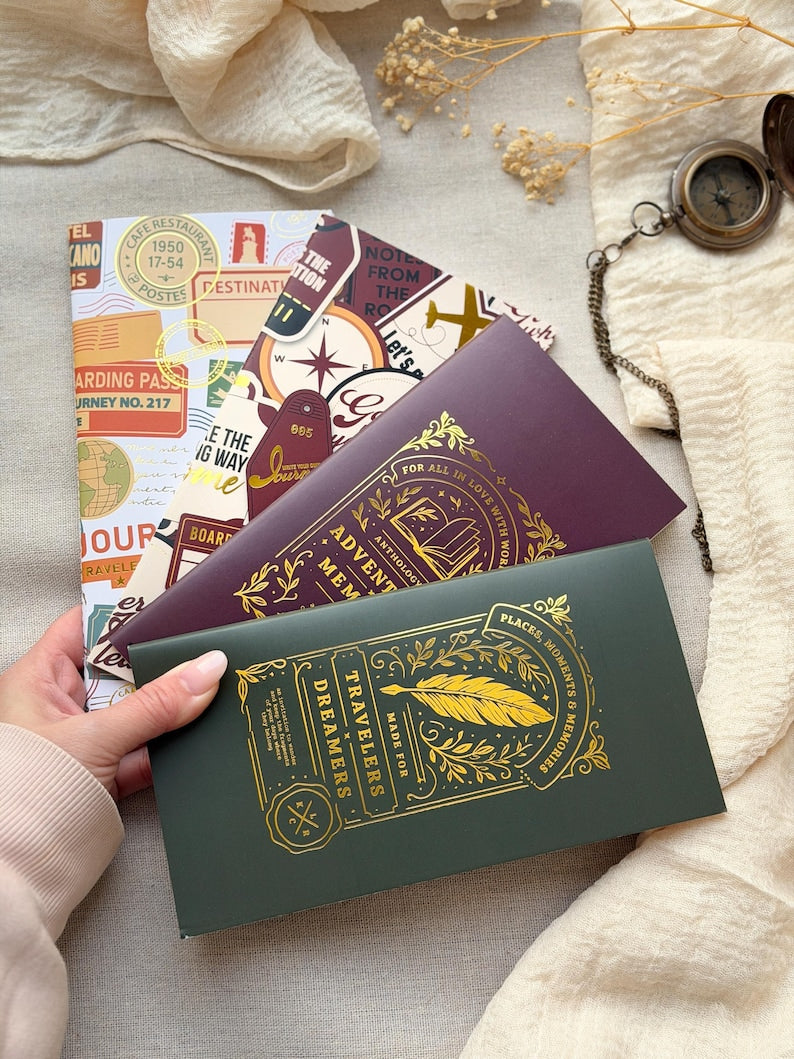 Foiled Blank Insert for Traveler's Notebook | Adventure