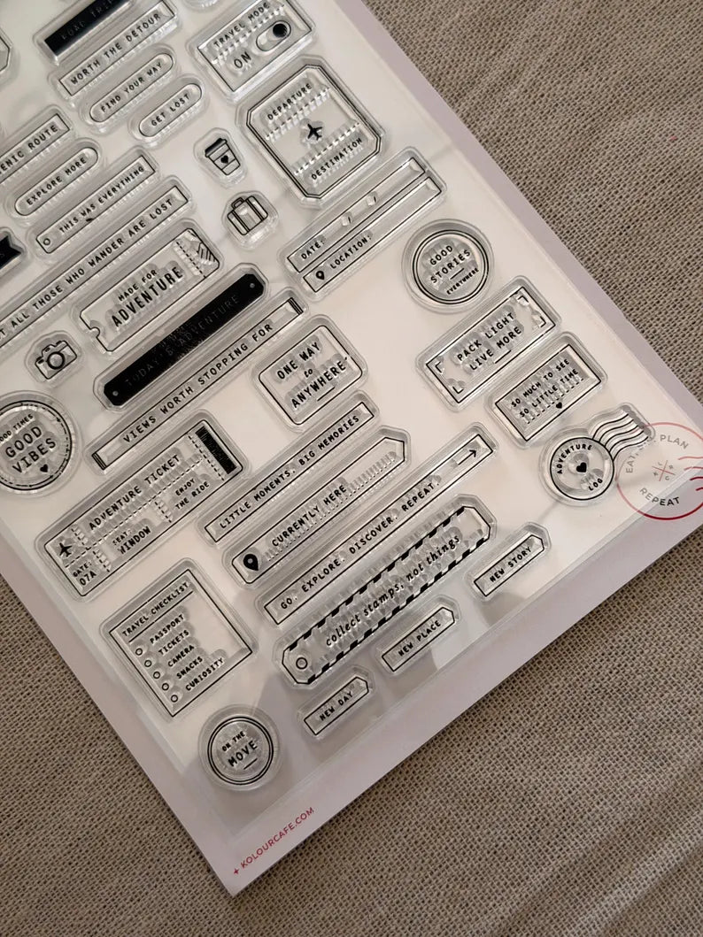 Travel Themed | Clear Jelly Stamps