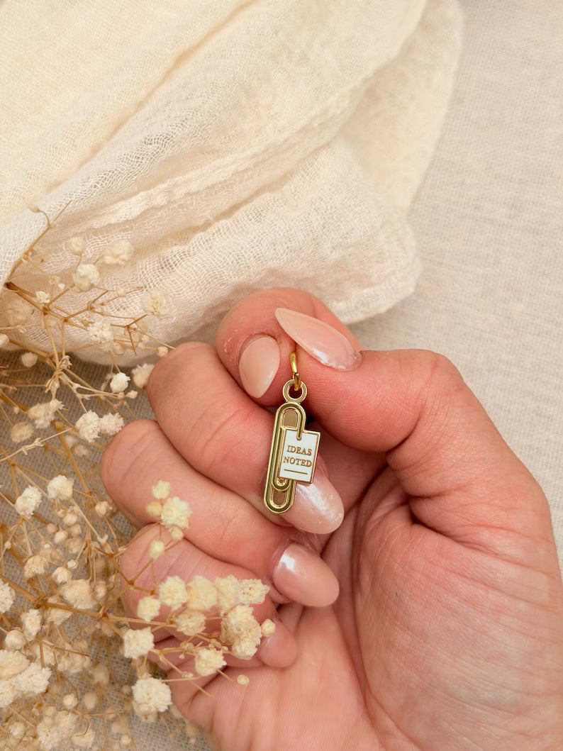 Mini Paperclip Planner Charm