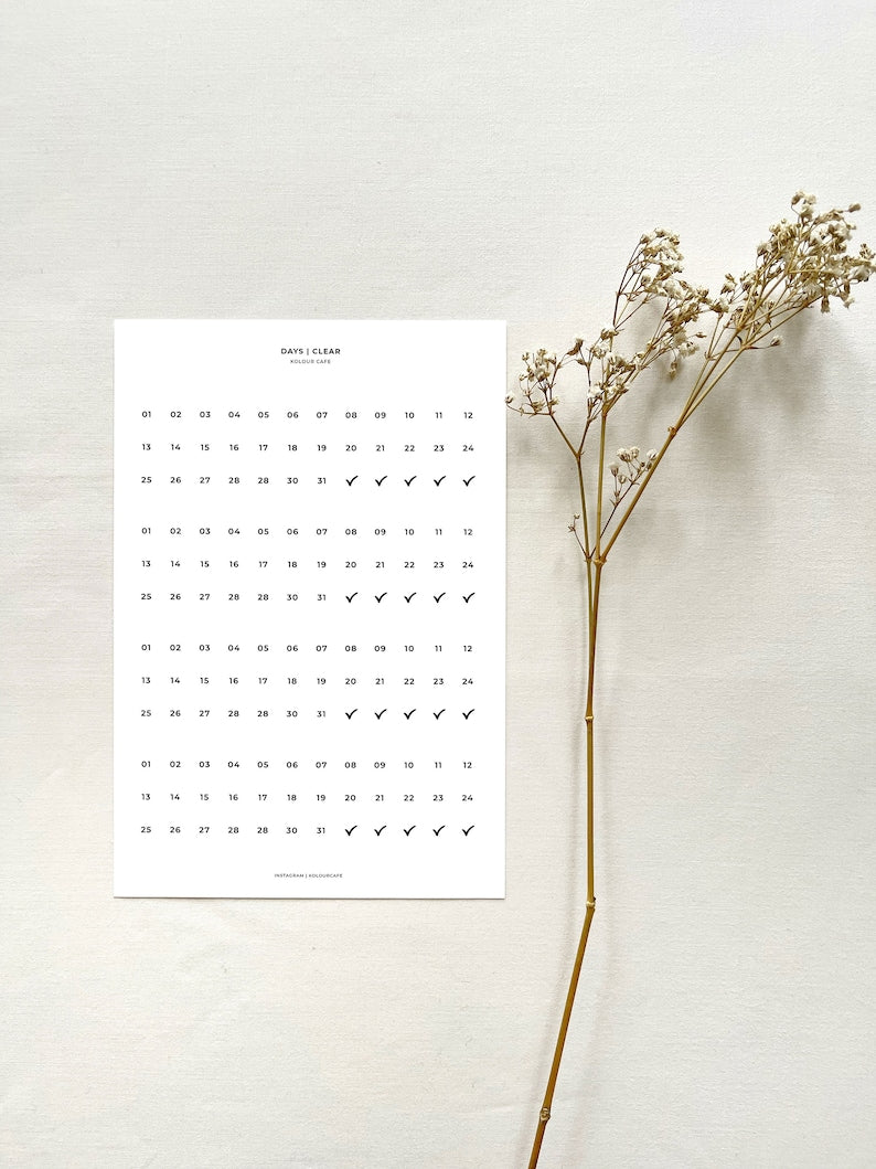 Functional Calendar Stickers