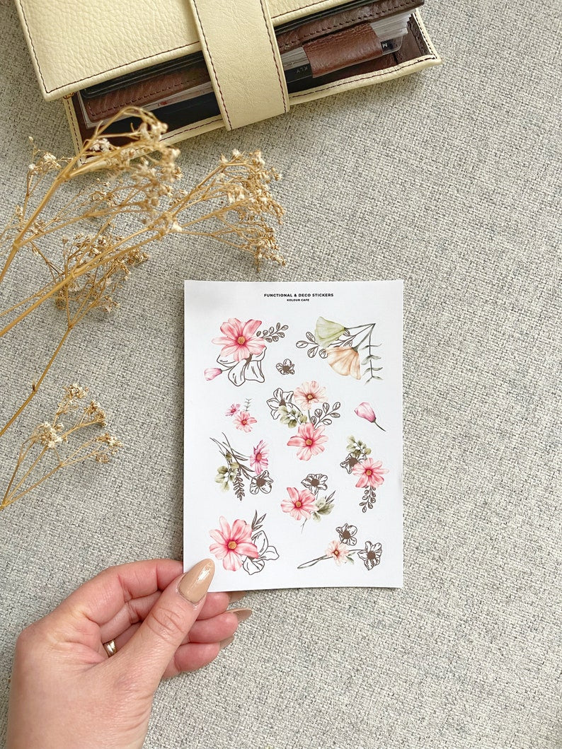 Minimalist Floral Stickers