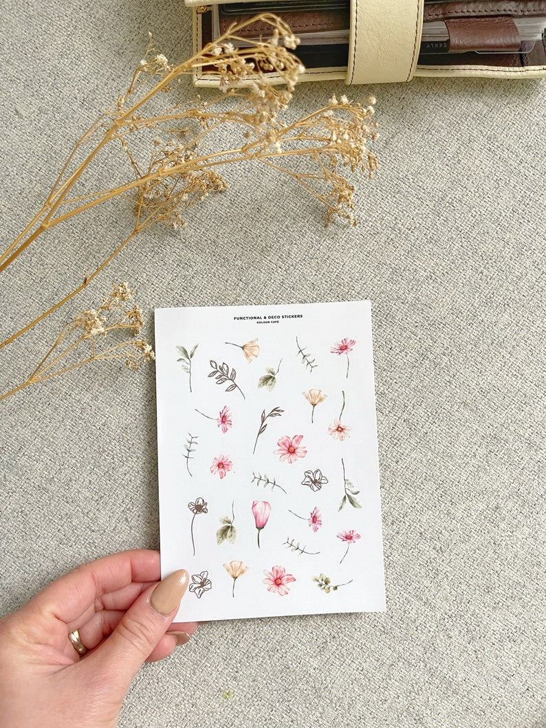 Minimalist Floral Stickers