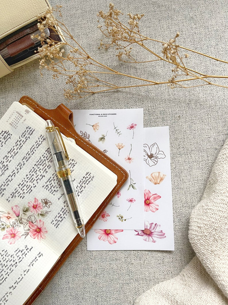 Minimalist Floral Stickers
