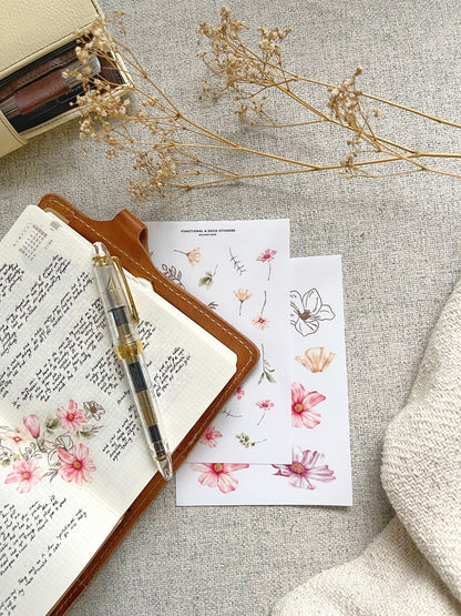 Minimalist Floral Stickers