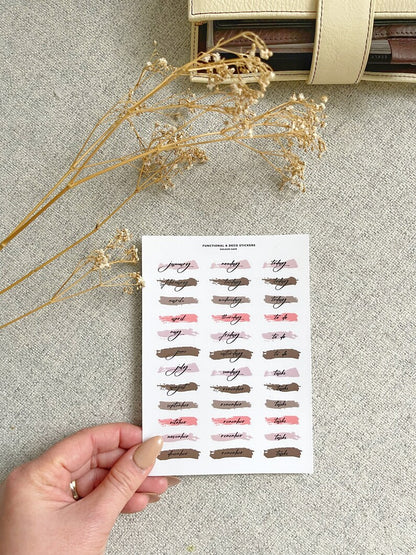 Functional Floral Stickers
