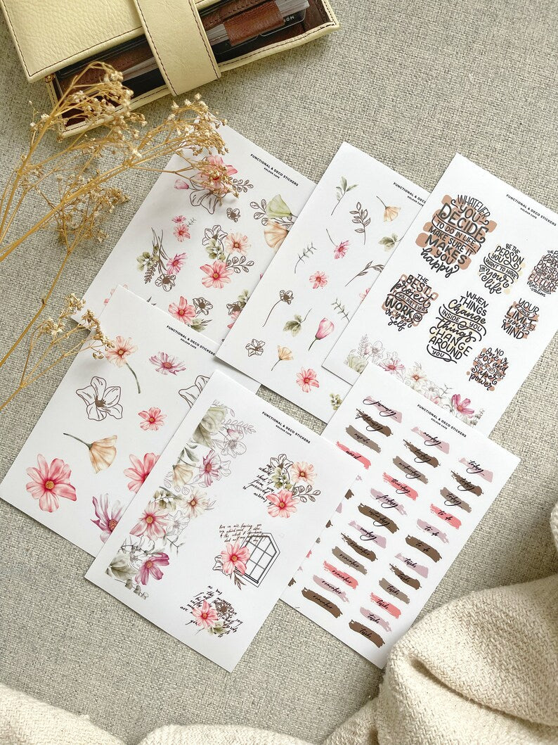 Functional Floral Stickers
