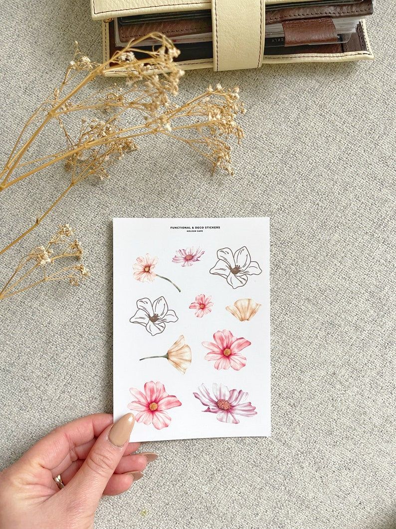 Minimalist Floral Stickers