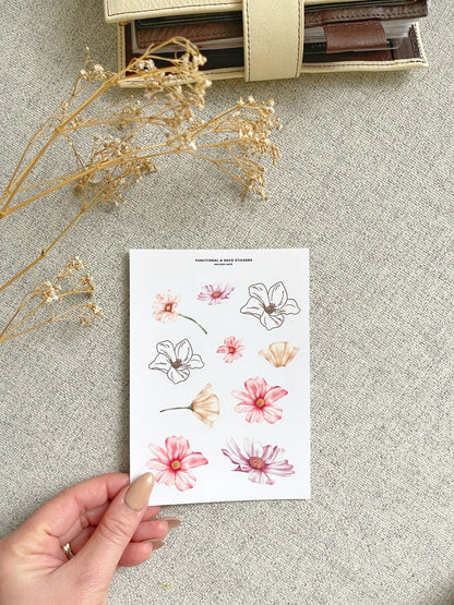 Minimalist Floral Stickers