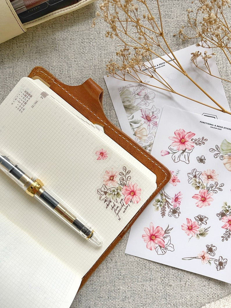 Minimalist Floral Stickers