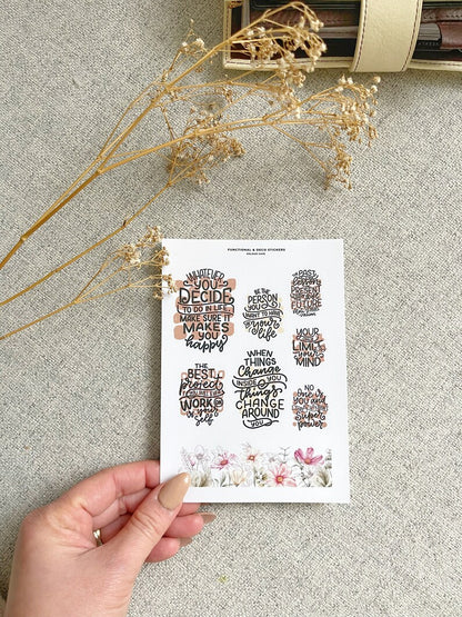 Functional Floral Stickers