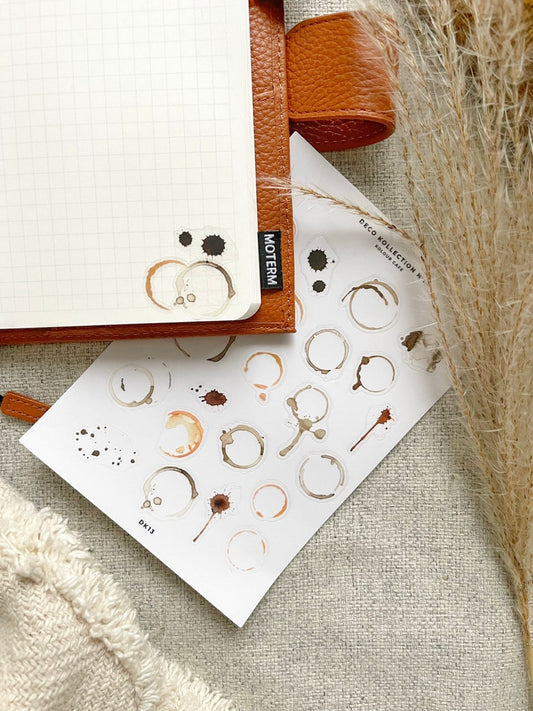 Coffee Stain Stickers | N13