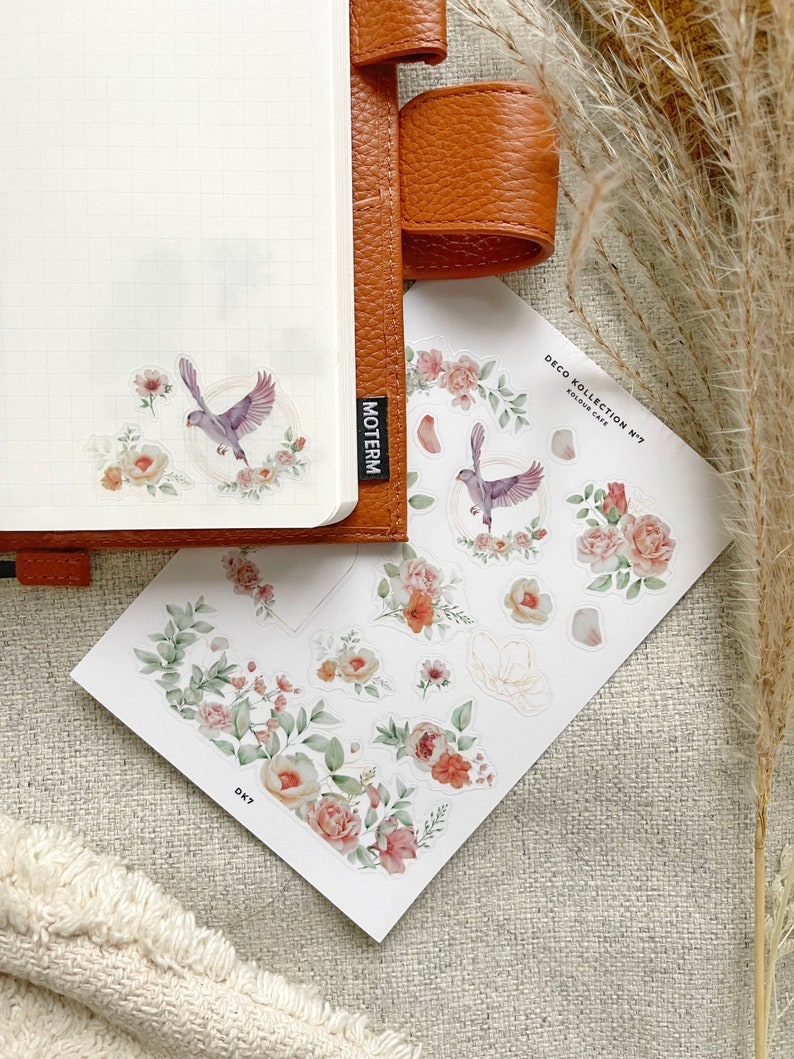 Floral Journal Stickers | N7