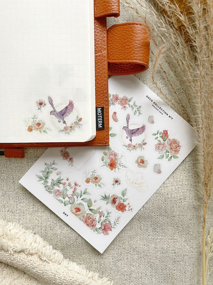 Floral Journal Stickers | N7
