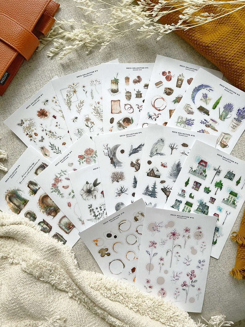 Floral Journal Stickers | N7