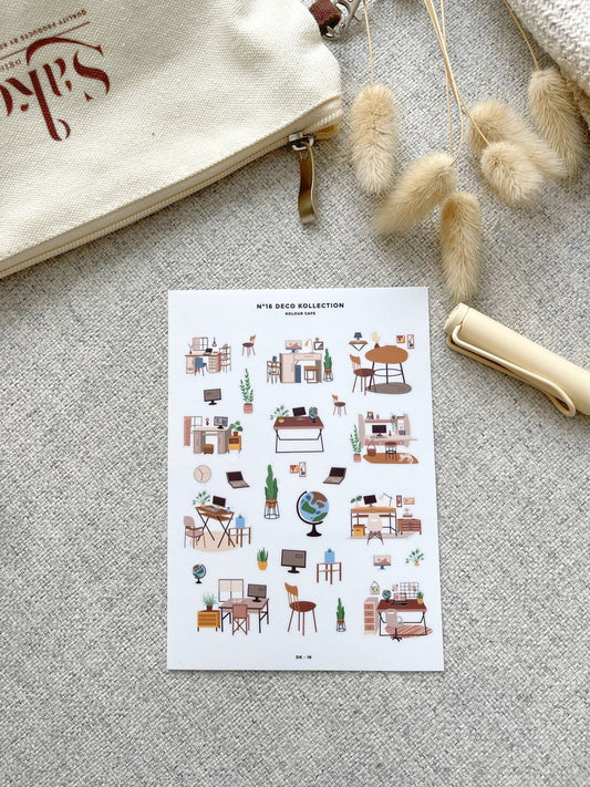 Korean Japanese Style Furniture Stickers | N16