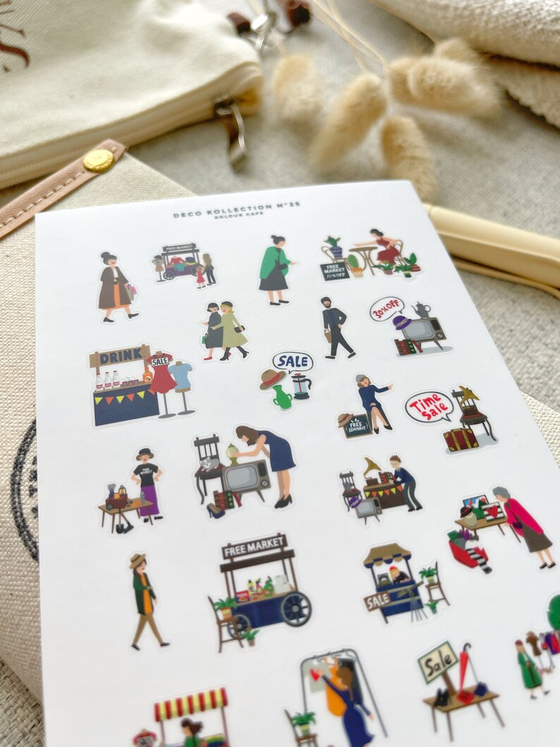 Market Shopping Sticker Sheet | N25
