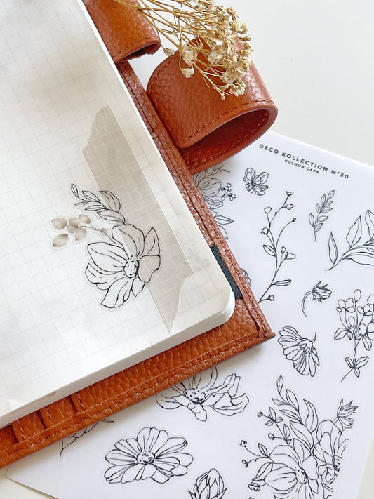 Floral Line Art Stickers | N30