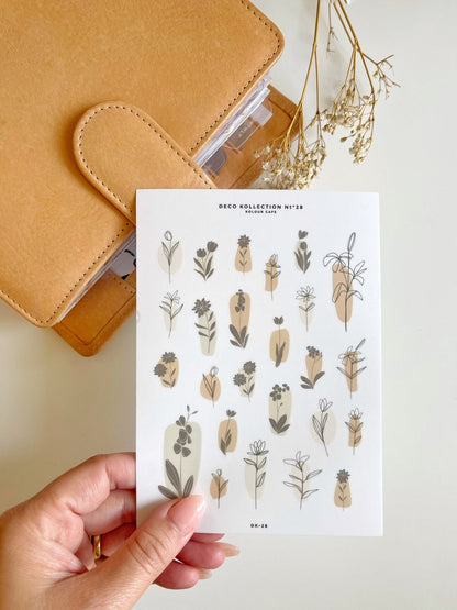 Floral Shape Stickers | N28