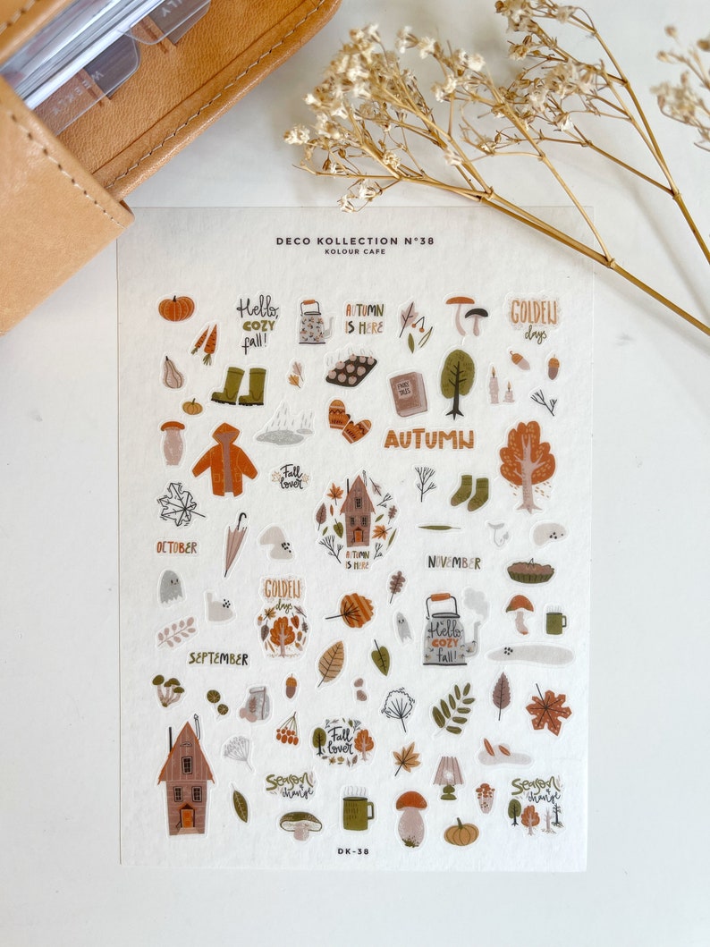 Neutral Autumn Mini Stickers | N38