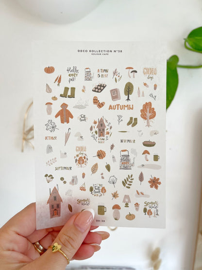 Neutral Autumn Mini Stickers | N38