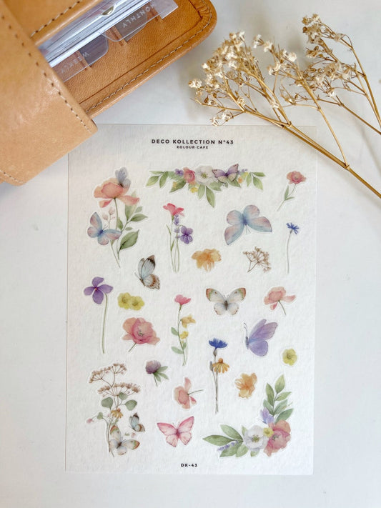 Butterfly and Flower Stickers | N43