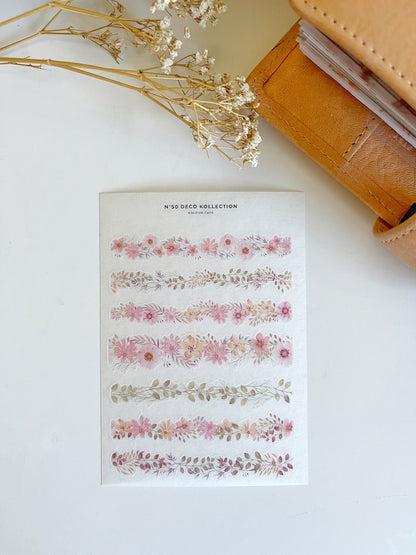 Pink Floral Stickers | N50 N51