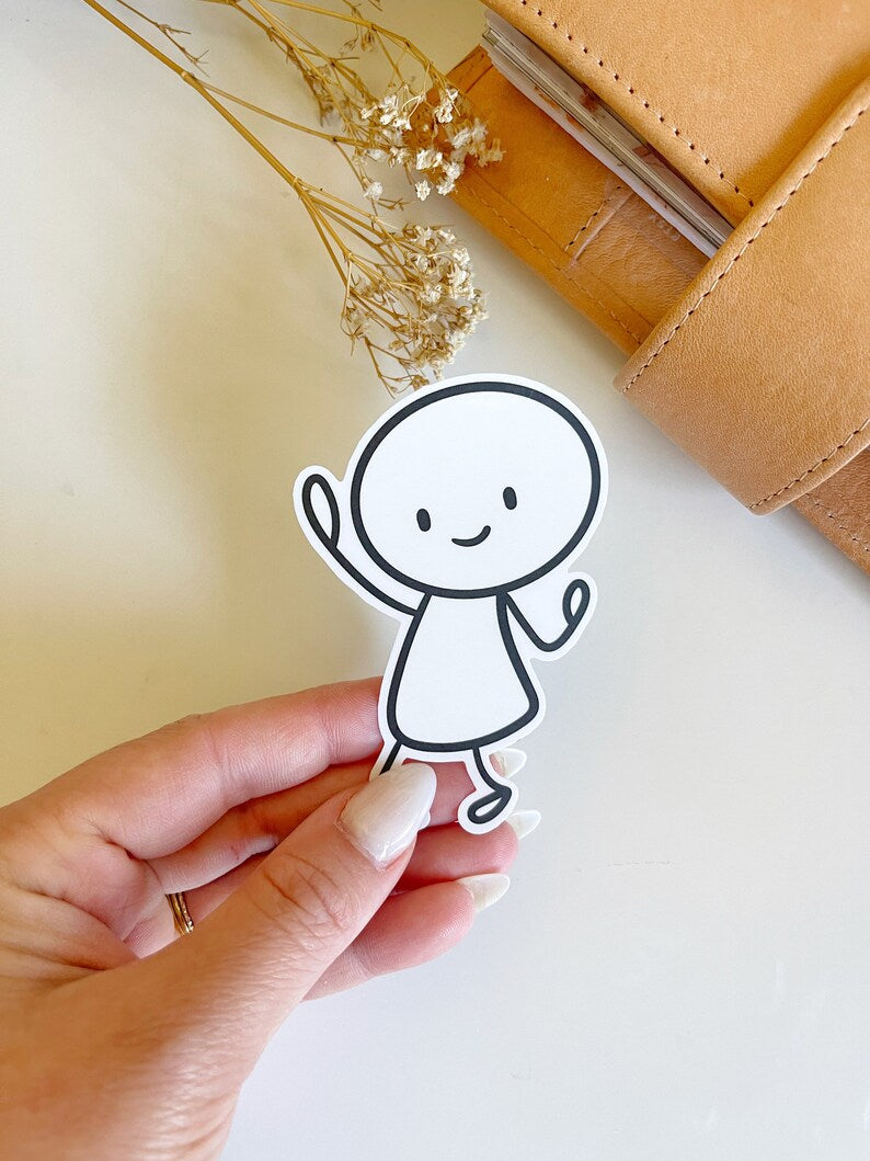Steve Die Cut Character Stickers