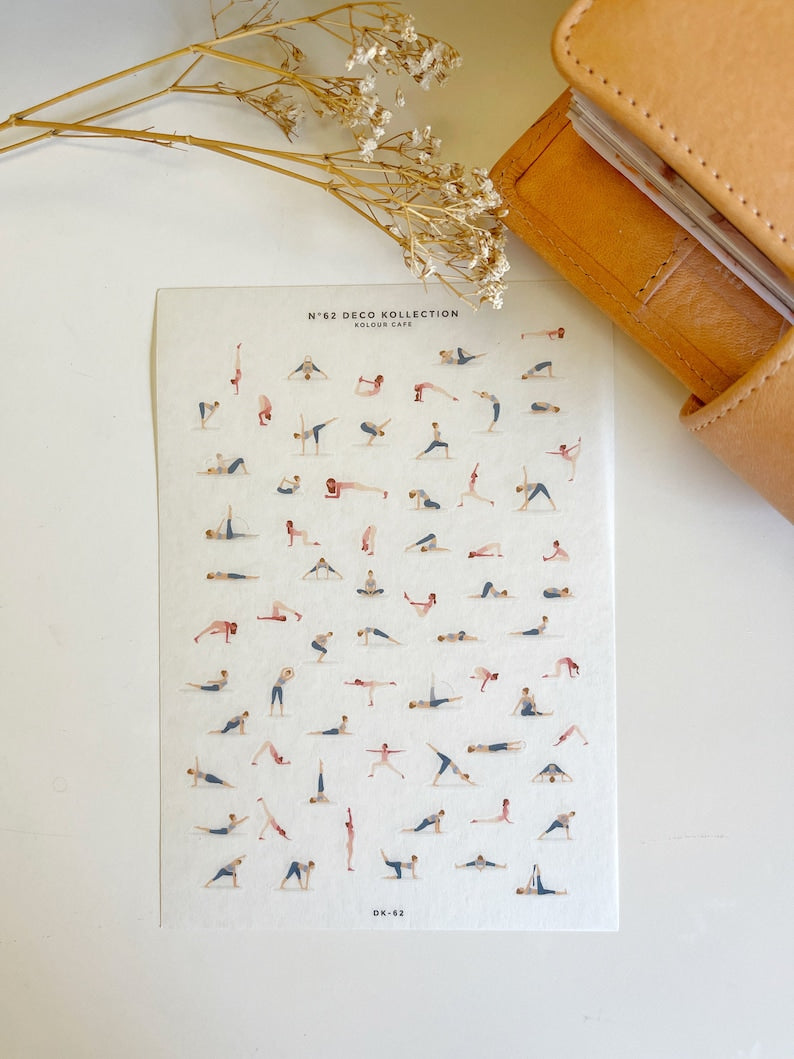 Mini Yoga Sticker Sheet | N62