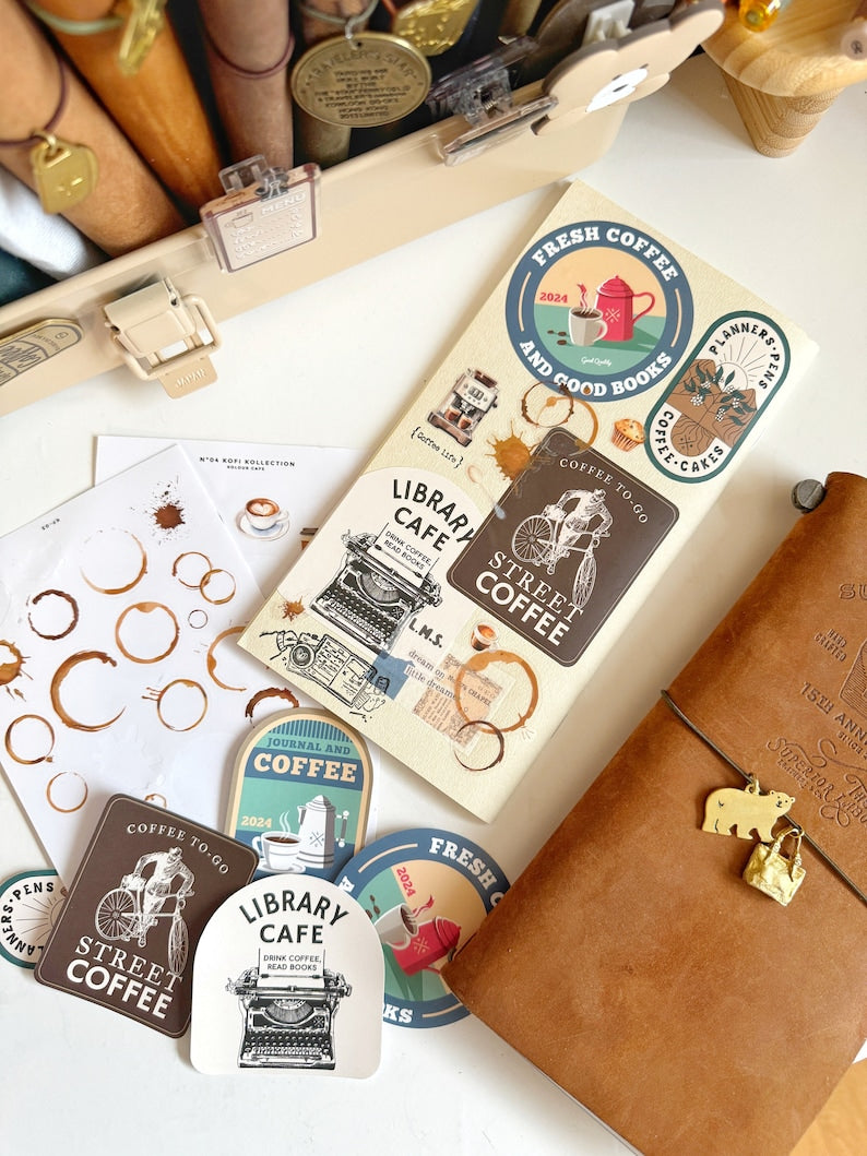 Coffee Stain Stickers | Kofi 03
