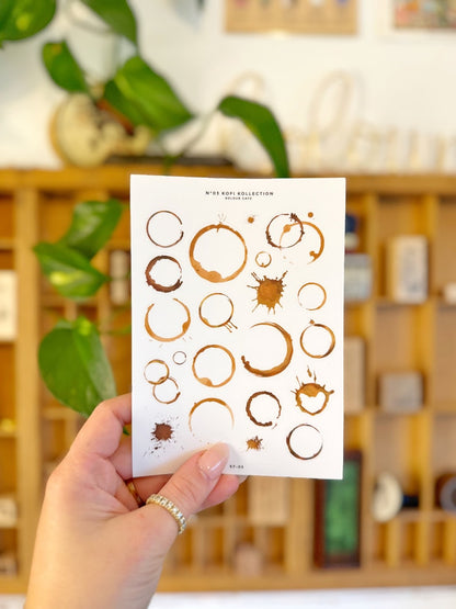 Coffee Stain Stickers | Kofi 03