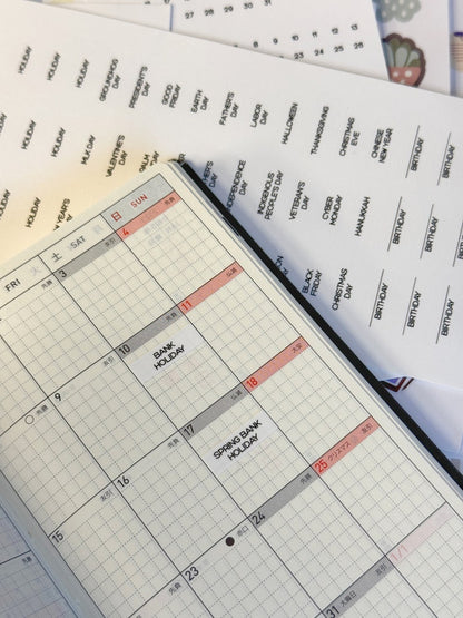 Micro Date Dot Stickers