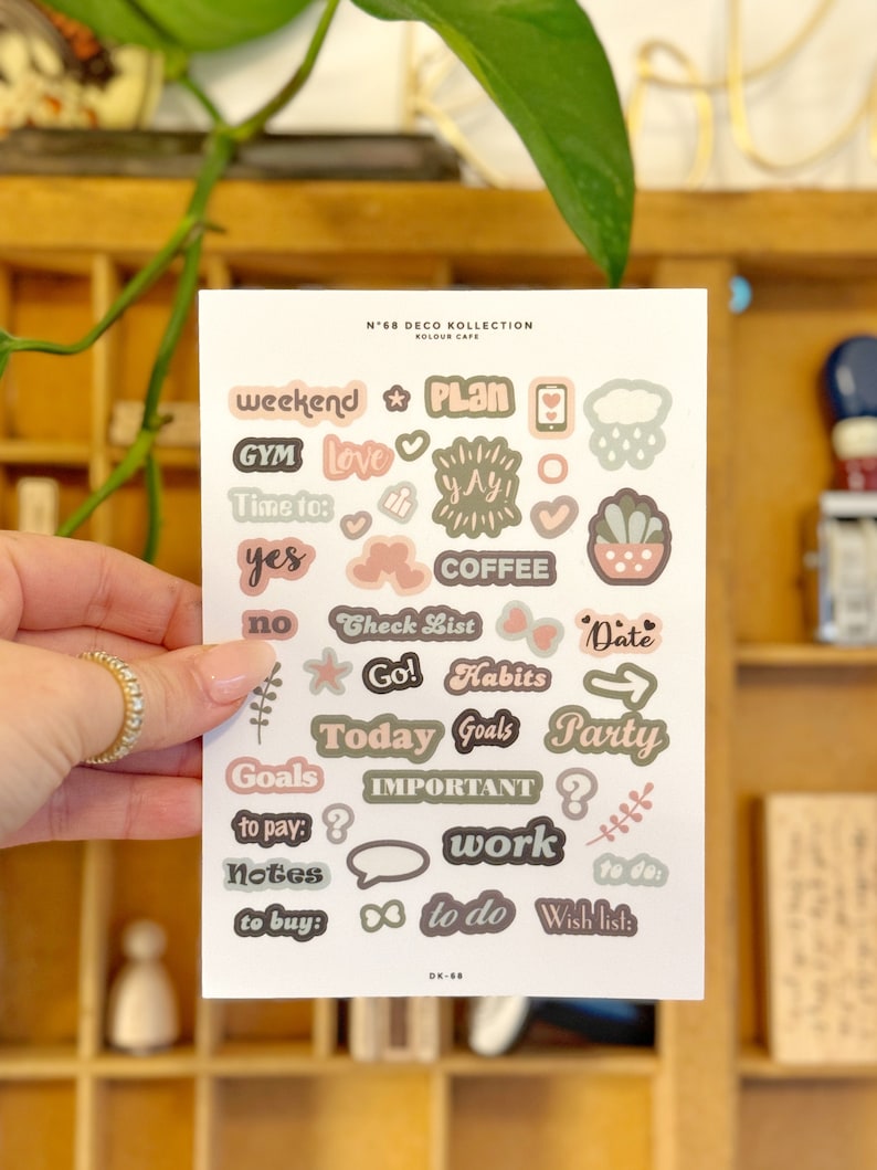 Pretty Journaling Stickers | N68