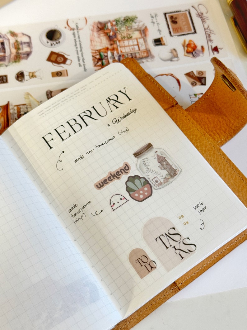 Monthly Text Stickers