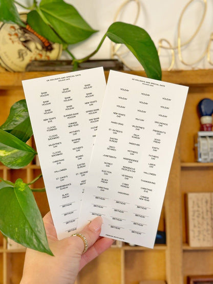 Micro Date Dot Stickers