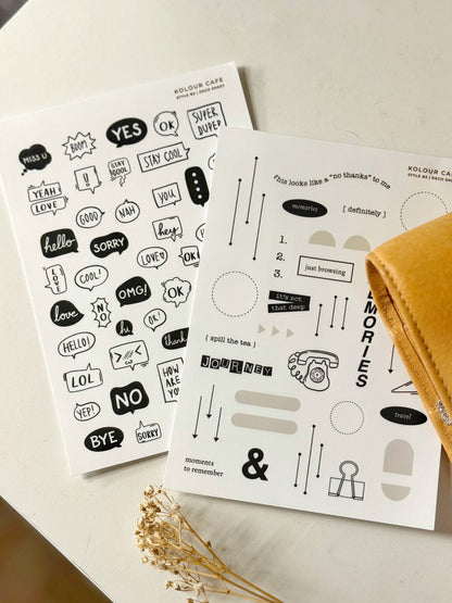 Journaling Icon Stickers