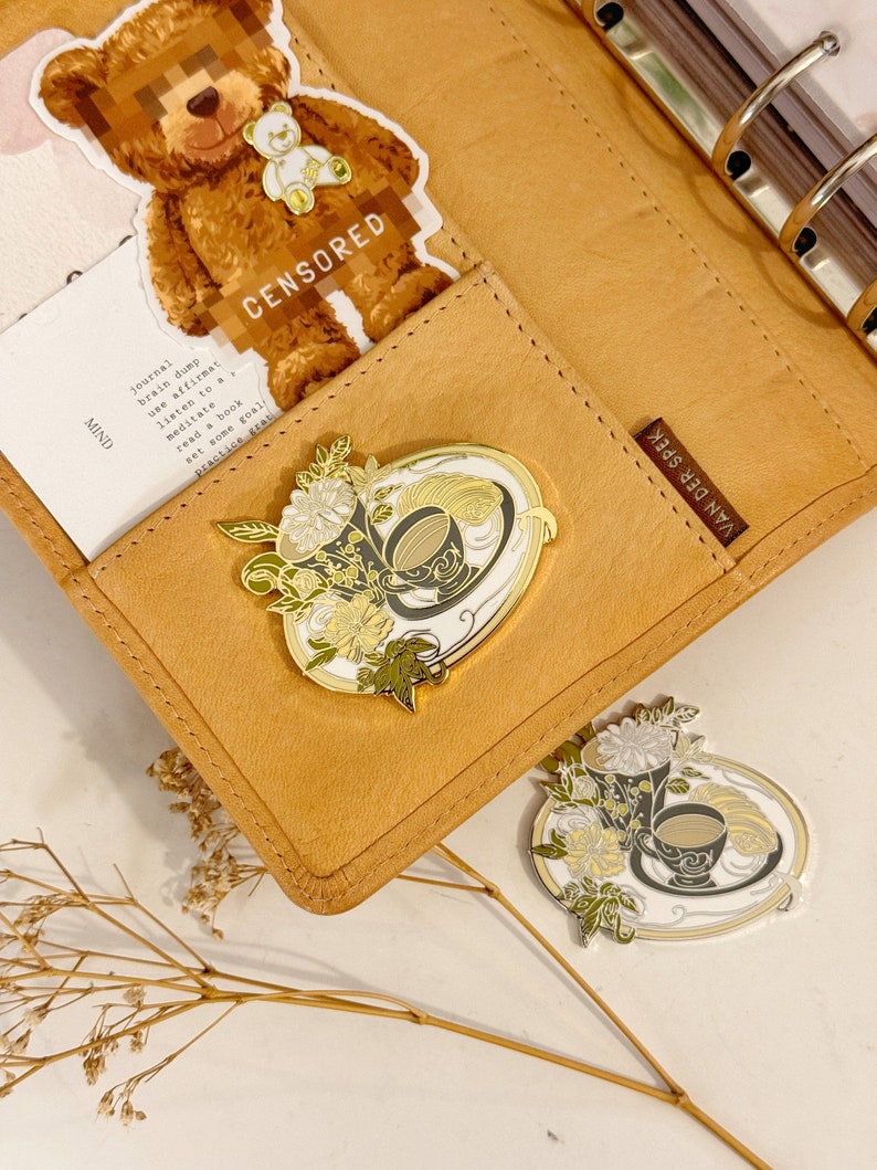 Planner Magnet | Flowers Tea and Coffee