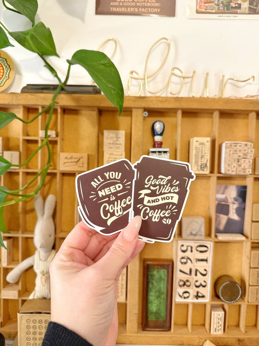 Coffee Vinyl Sticker