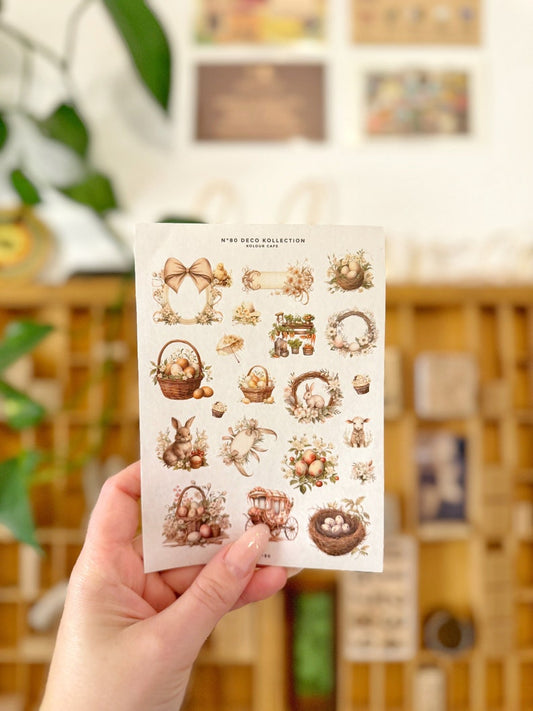 Vintage Easter Spring Stickers | N80