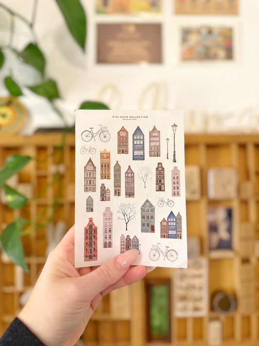 Colorful Houses Stickers | N81