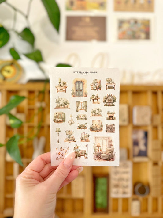 Cozy Home Vibes Stickers | N76