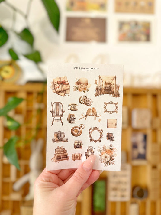 Vintage Letters Stickers | N77