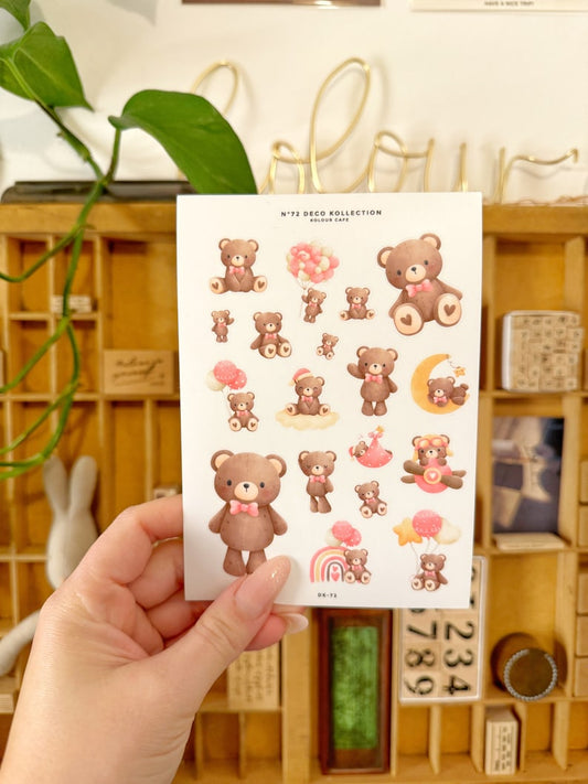 Cute Teddy Bear Sticker | N72