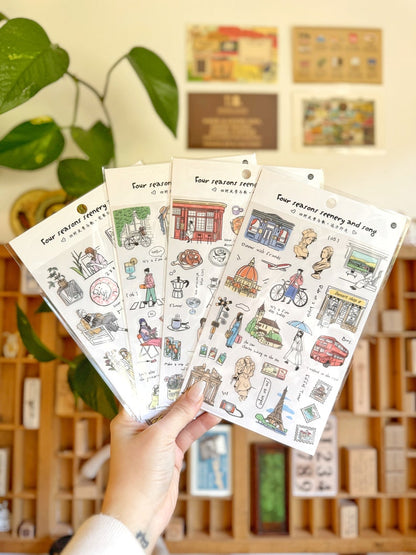 Kawaii Daily Life Sticker Sheet
