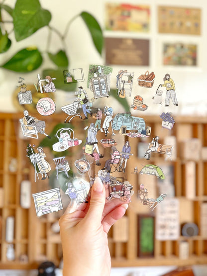 Kawaii Daily Life Sticker Sheet