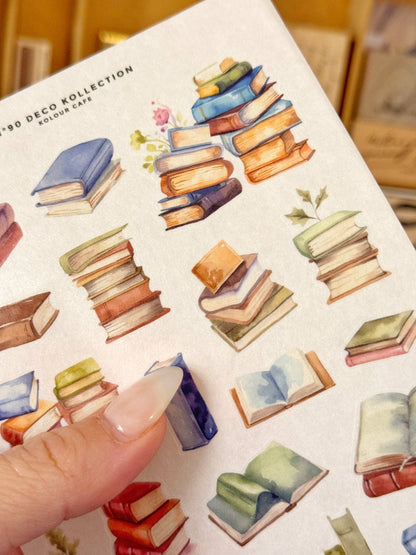 Library Stack Stickers | N90