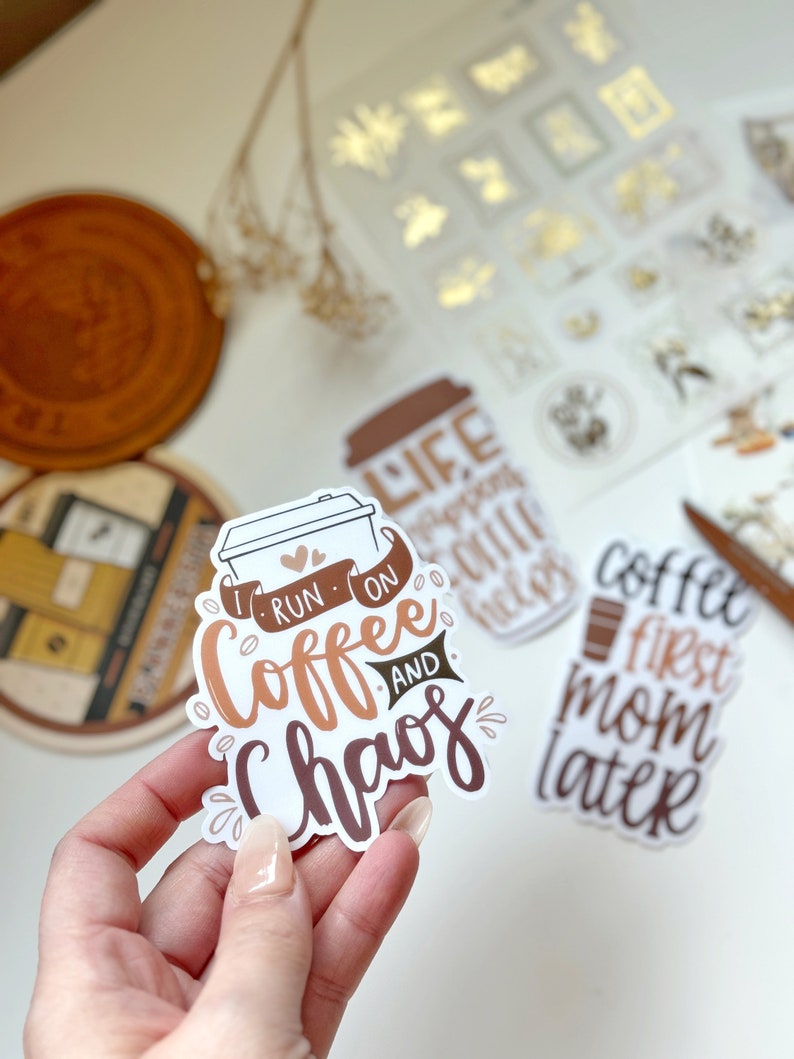 Coffee Quote Stickers