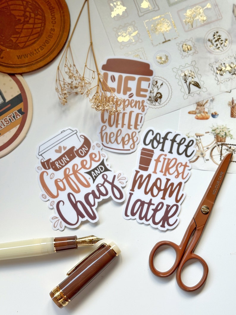 Coffee Quote Stickers