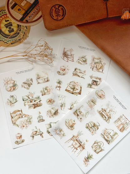 Neutral Aesthetic Home Stickers |  N92 N93 N94