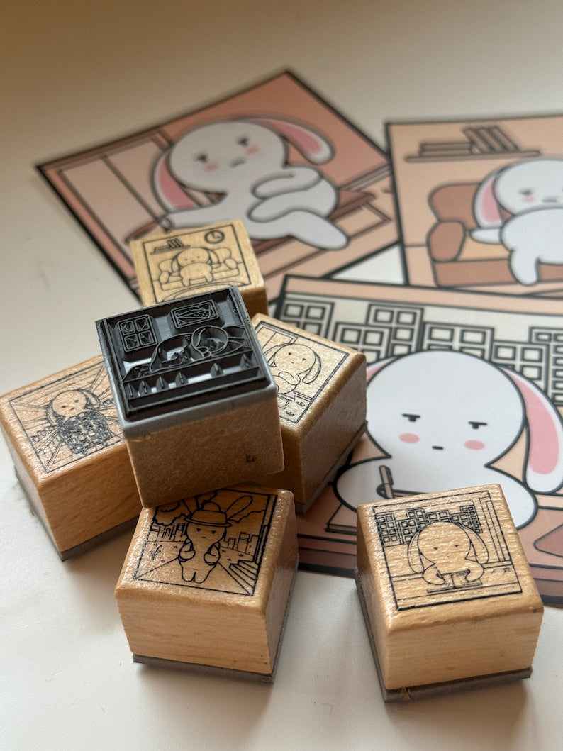 Bean Rubber Stamps