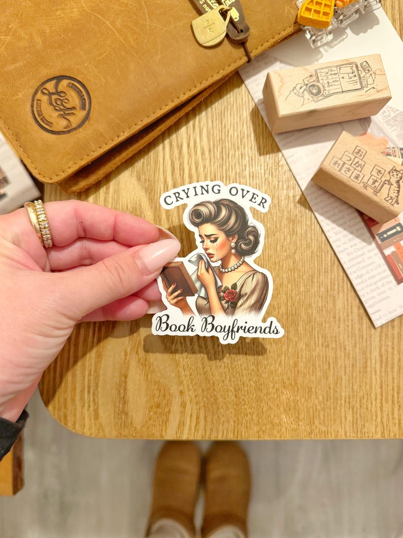 Book Vintage Vinyl Stickers